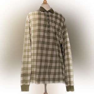 Plaid, Checkered Long Sleeve Collared Shirt